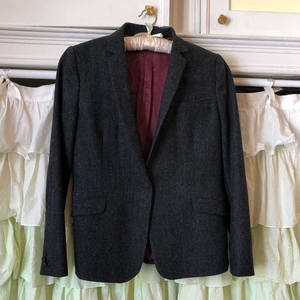 Authentic Scottish gray wool jacket